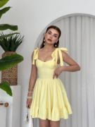 VERO OMUZ BAĞLAMALI ELBİSE resmi